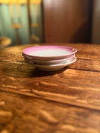 Leuchtenburg Porcelain Pink Ombre Saucers, Germany, c. 1925-1940 (Set of Three)