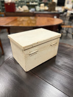 Handmade Painted Pine Keeping Box, Early-to-Mid 20th Century Farmhouse Make-Do