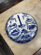 W. Adams &amp; Sons Provincetown Souvenir Tea Tile, c. 1910s–1930s Staffordshire Transferware
