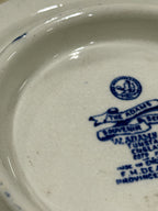 W. Adams &amp; Sons Provincetown Souvenir Tea Tile, c. 1910s–1930s Staffordshire Transferware