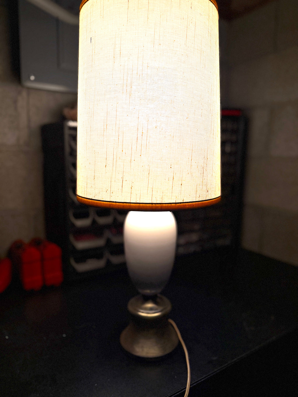 Ceramic & Brass Table Lamp c.1942–1949 | Early Postwar American Lighting