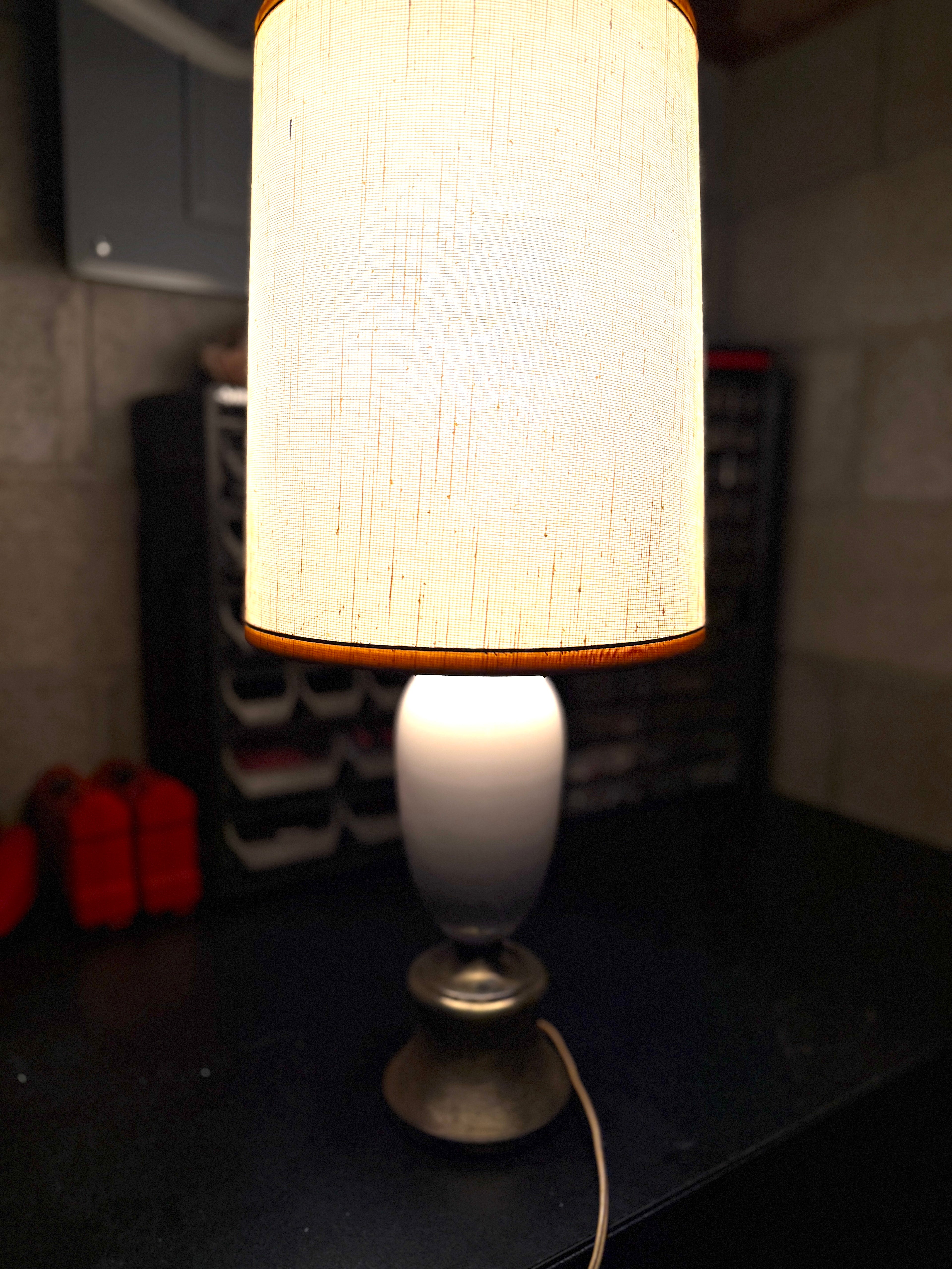 Ceramic & Brass Table Lamp c.1942–1949 | Early Postwar American Lighting