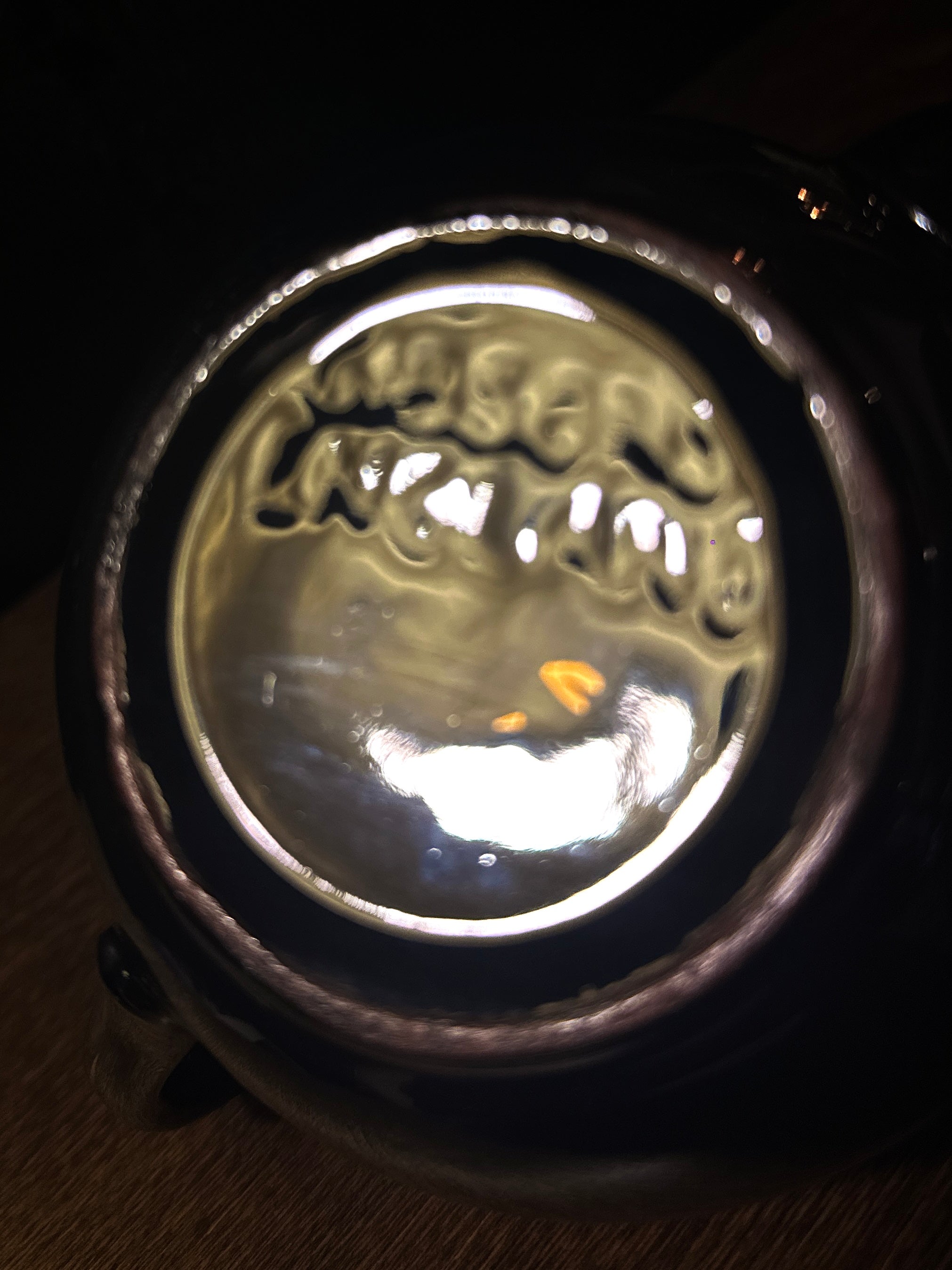 Antique Gibsons England Gilt-Decorated Black Teapot, c. 1930s