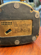 Contessa French-Style Rotary Telephone in White and Brass, United States Telephone Company, Dated November 1968