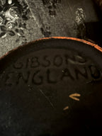 Antique Gibsons England Gilt-Decorated Black Teapot, c. 1930s