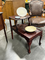 Pair of Chippendale Revival Step-End Tables, Carved Mahogany with Ball-and-Claw Feet, Restored, c. 1935–1955