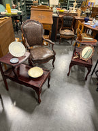 Pair of Chippendale Revival Step-End Tables, Carved Mahogany with Ball-and-Claw Feet, Restored, c. 1935–1955