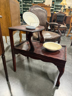 Pair of Chippendale Revival Step-End Tables, Carved Mahogany with Ball-and-Claw Feet, Restored, c. 1935–1955