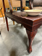 Pair of Chippendale Revival Step-End Tables, Carved Mahogany with Ball-and-Claw Feet, Restored, c. 1935–1955