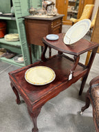 Pair of Chippendale Revival Step-End Tables, Carved Mahogany with Ball-and-Claw Feet, Restored, c. 1935–1955