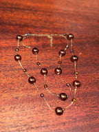 Chocolate Pearl and Topaz Two-Strand Illusion Necklace, c. 2000–2015