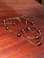 Chocolate Pearl and Topaz Two-Strand Illusion Necklace, c. 2000–2015