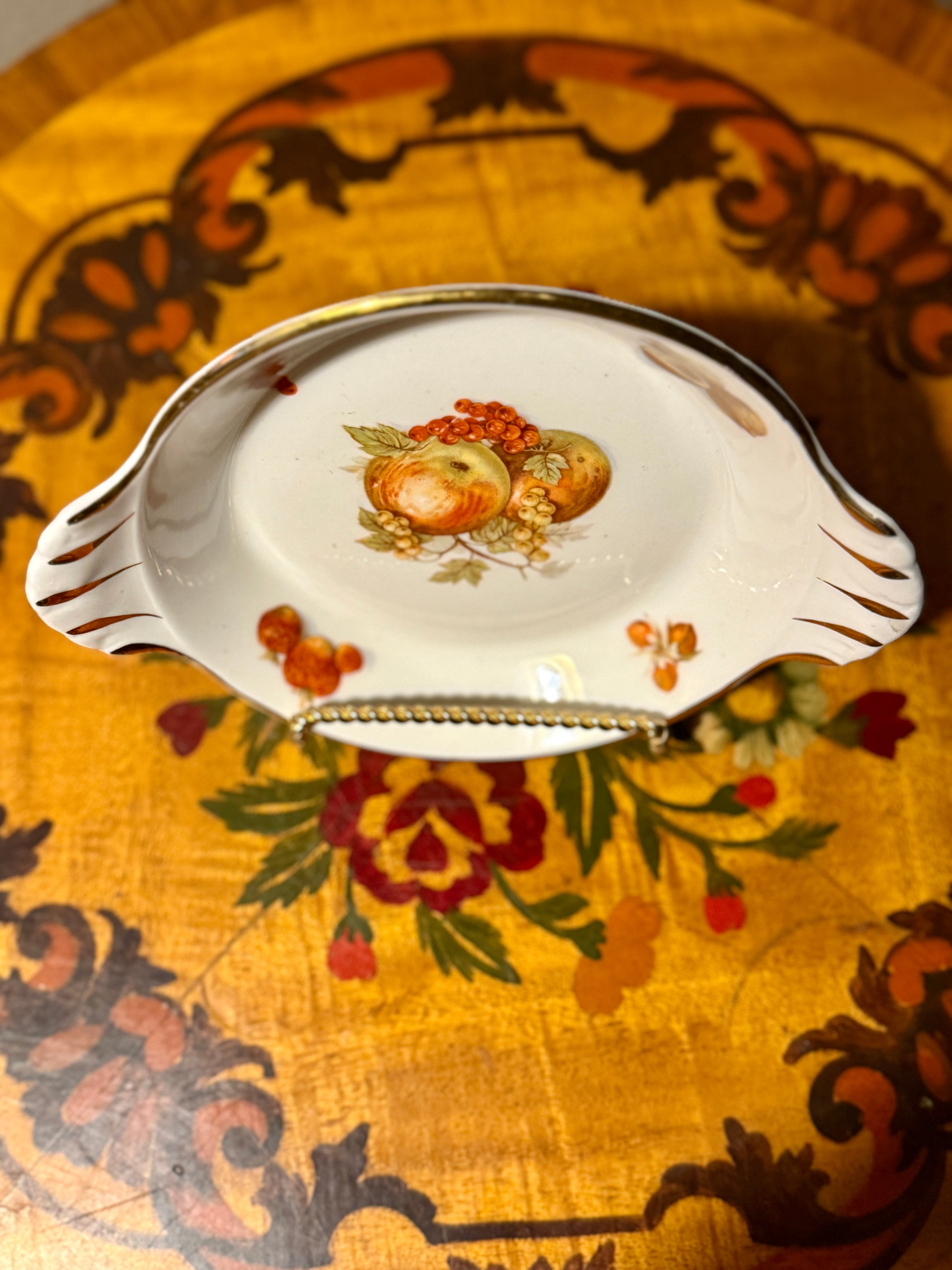 Pillivuyt  Harvest Antique Fruit Dish Mehun-sur-Yèvre France c. 1935–1945