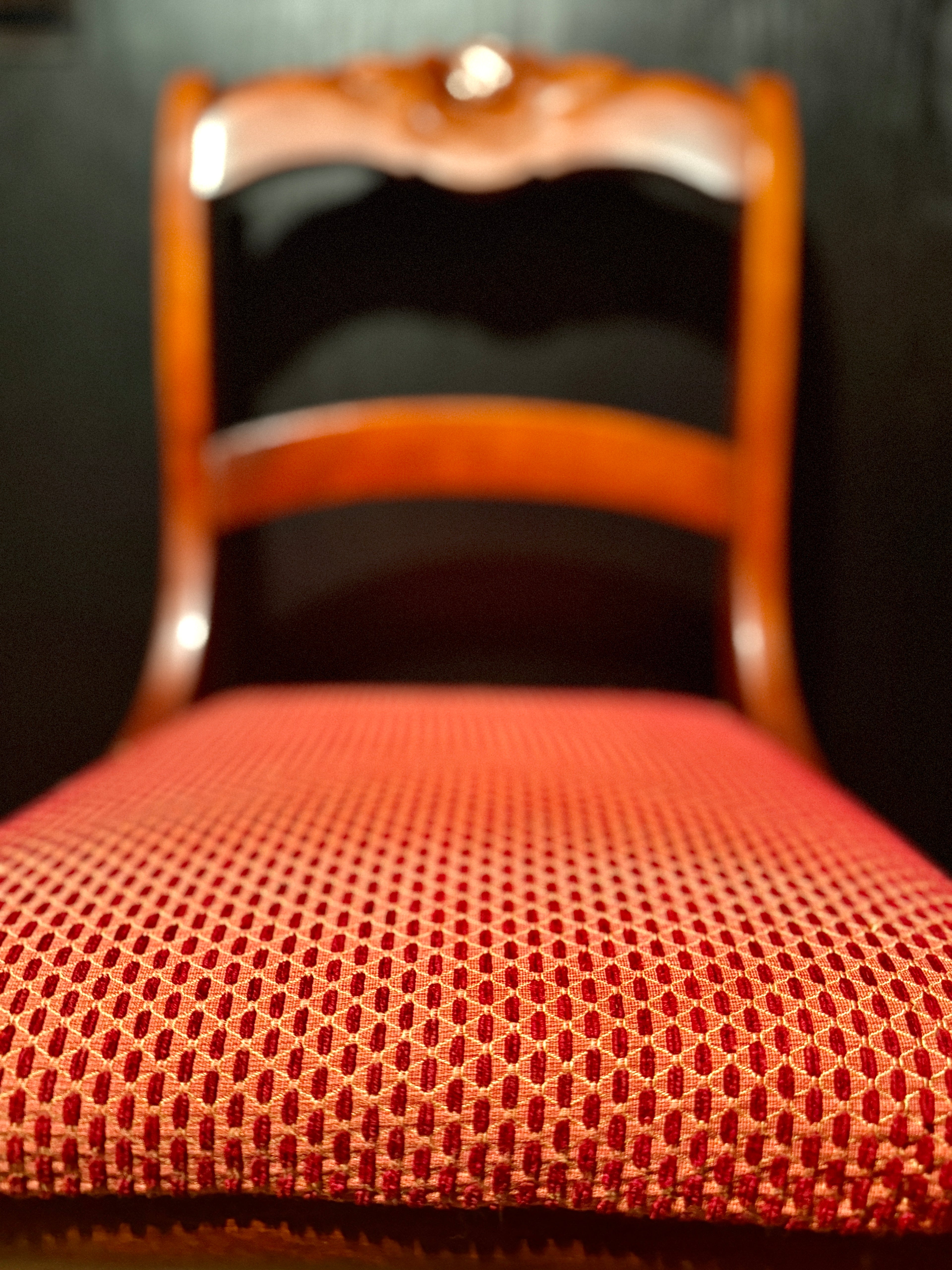 Rose-Carved Regency Revival Side Chair — c. 1935–1945 Hardwood Accent Chair | Veridian Collection