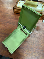 Stansberry Construction Advertising Memo Roll Dispenser, Enameled Steel with Chrome Fittings, Reno Nevada, c. 1965–1975