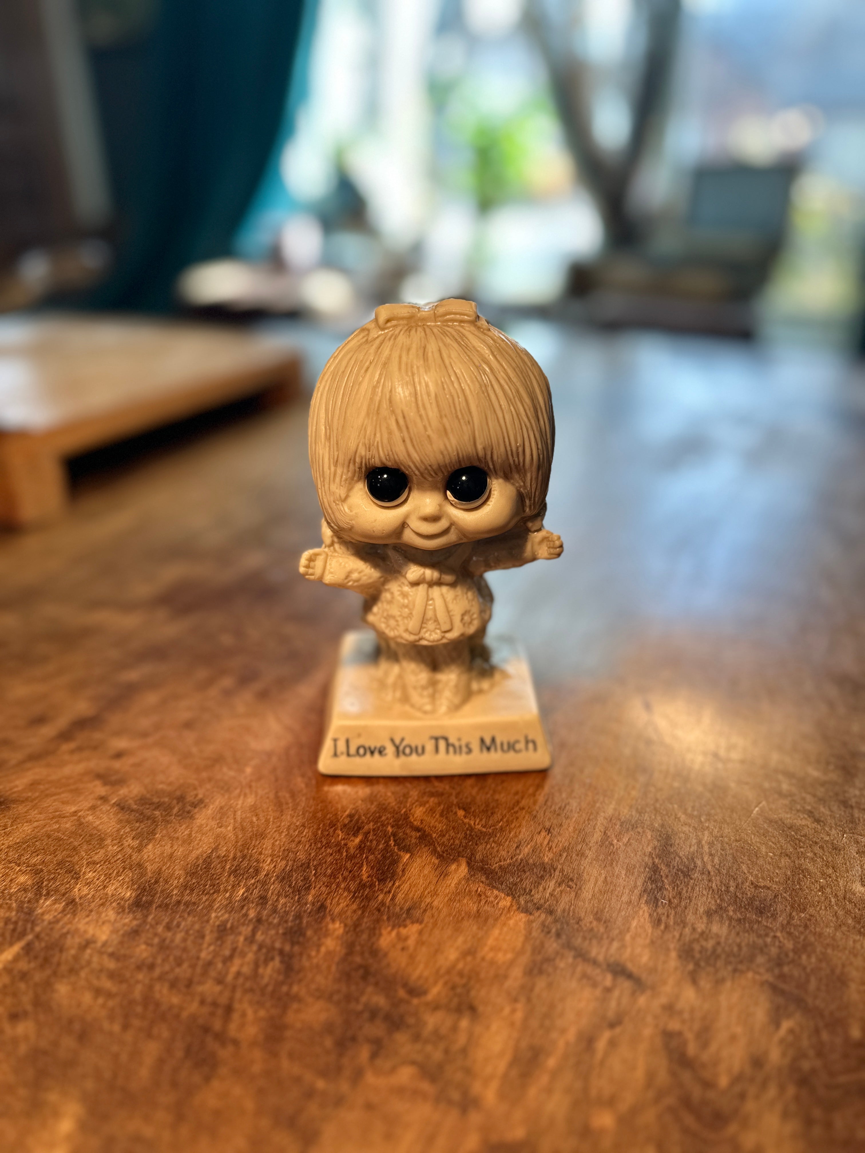 Vintage 1973 Wallace Berrie “I Like You / I Love You This Much” Figurine Pair – Made in USA Sentimental Collectible