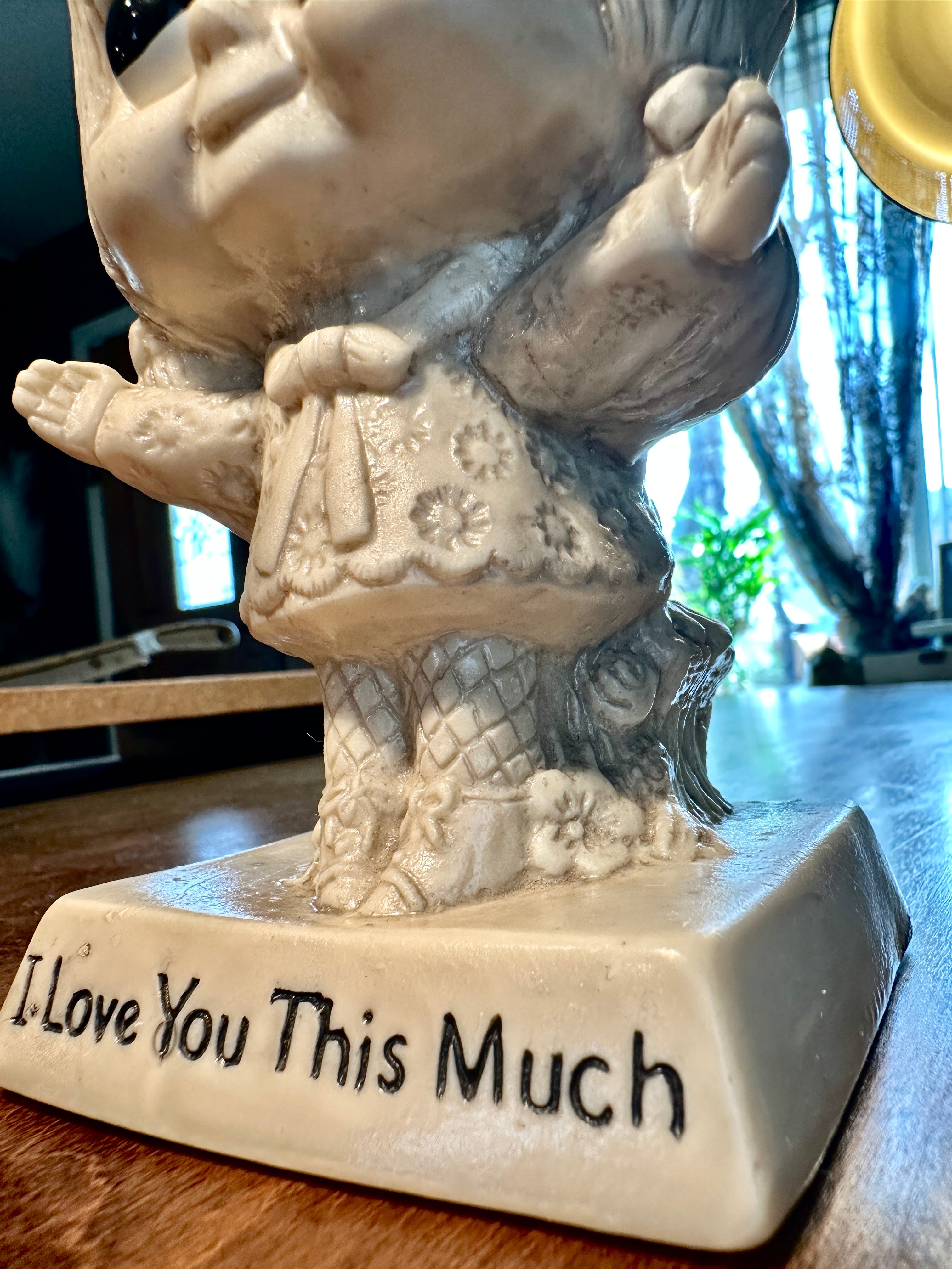 Vintage 1973 Wallace Berrie “I Like You / I Love You This Much” Figurine Pair – Made in USA Sentimental Collectible