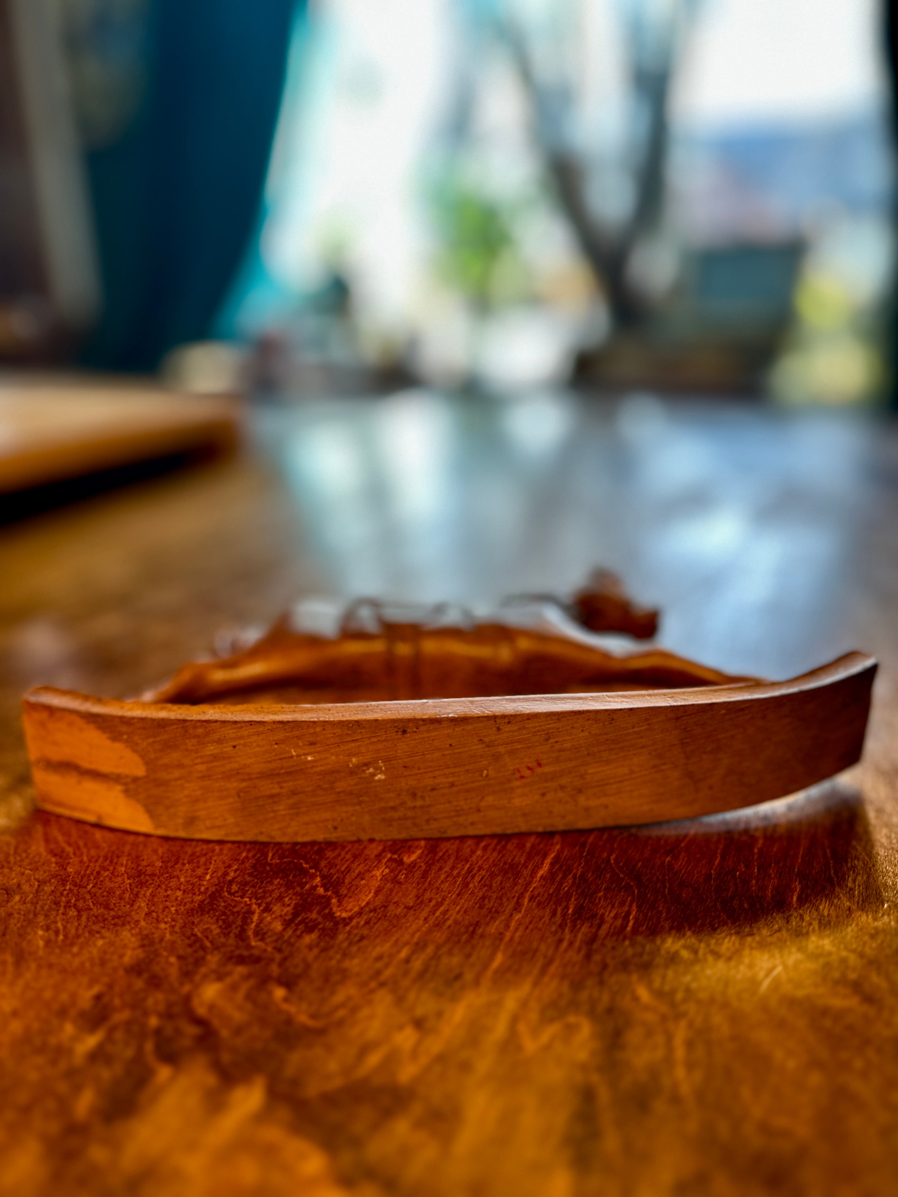 Hand-Carved Folk Art Rocking Horse Signed GH 1983 – Vintage Wooden Sculpture