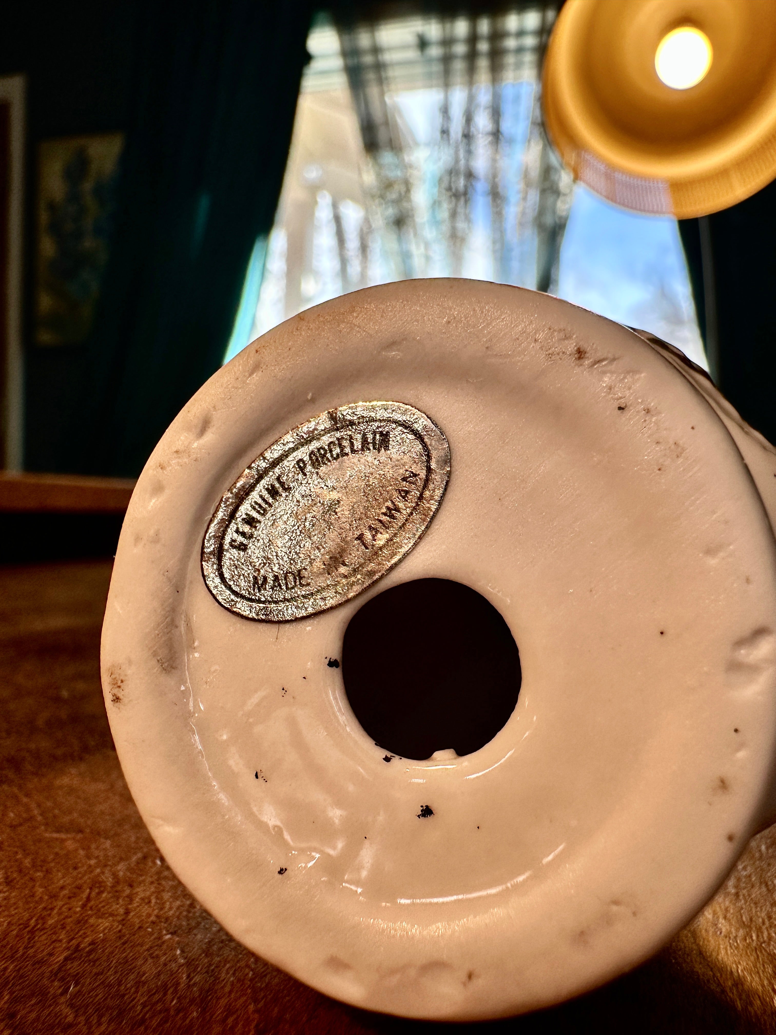 Vintage Genuine Porcelain Girl Figurine – Made in Taiwan 1980s Cottage Decor