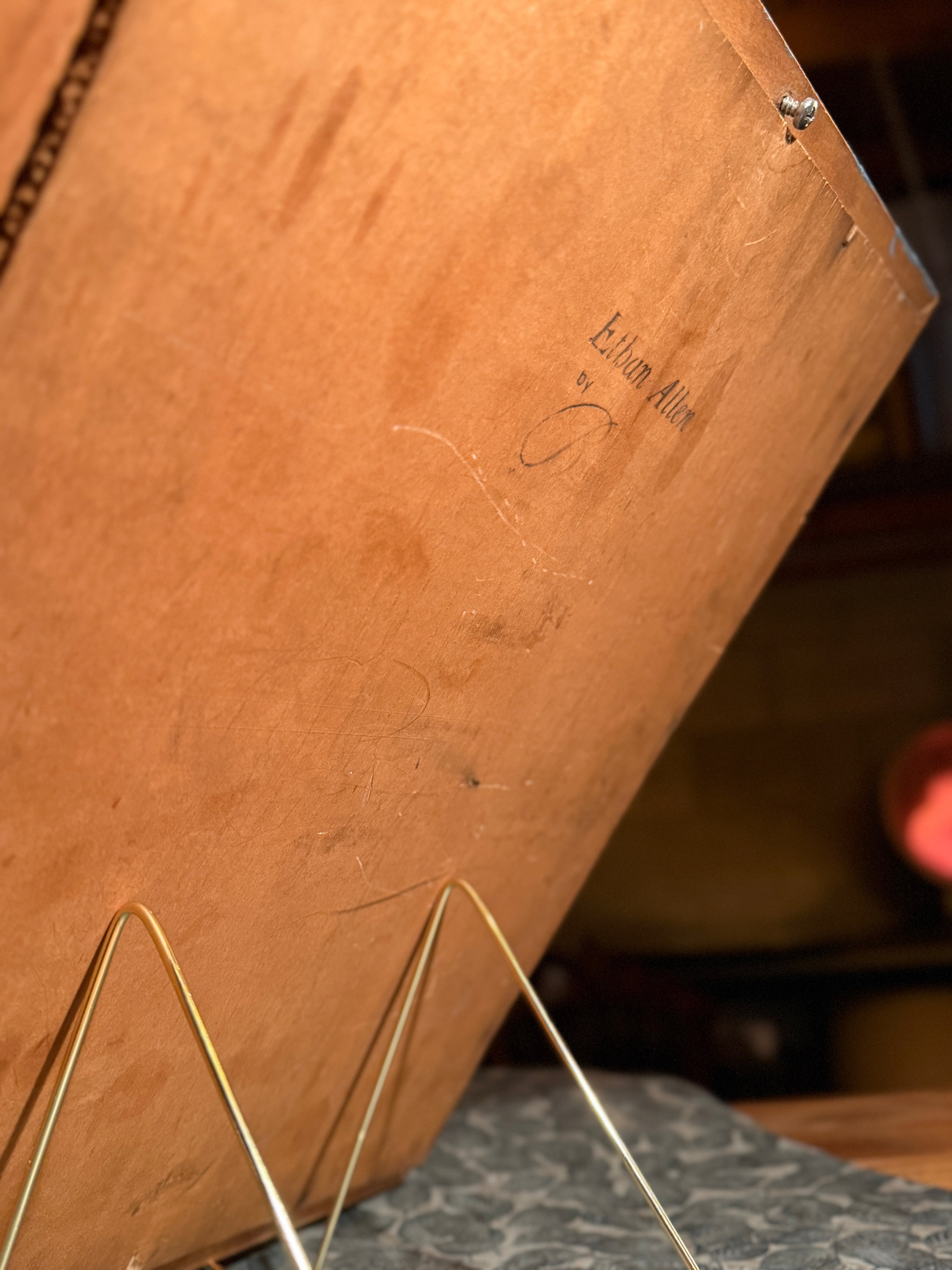 Early Ethan Allen Verdigris Framed Mirror (c. 1945–1955) | American Decorative Arts