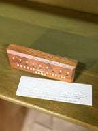 Drueke “Pocket Clapper Game” No. 154, Walnut Dice-and-Peg Game with Original Rules and Case, Grand Rapids, c. 1965–1983
