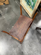 Two-Tier Tray-Top Occasional Table, Mahogany with Gallery Rim, Reeded Apron, and Splayed Legs, c. 1915–1935