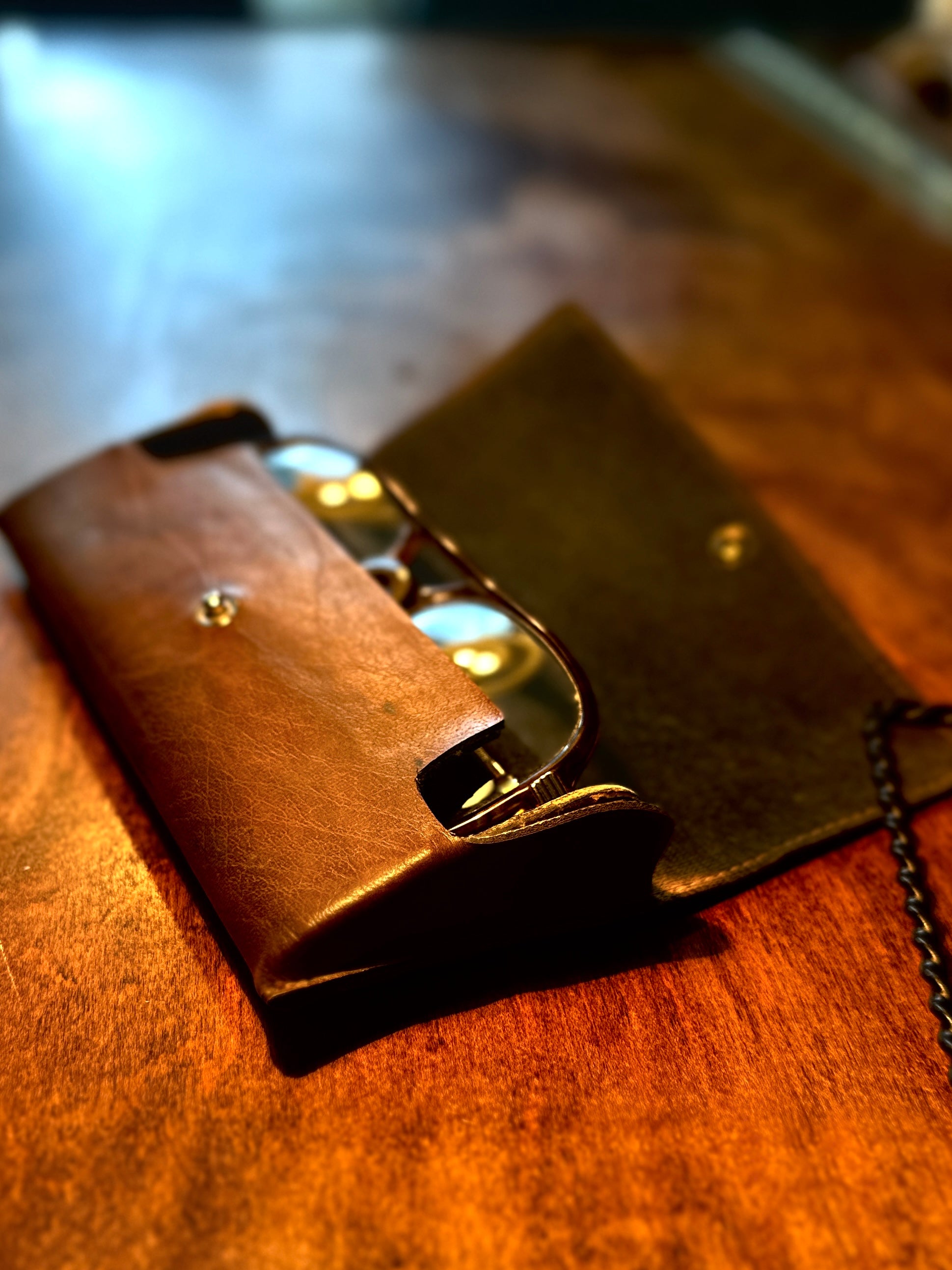 Vintage Luxottica “Gabel” Eyeglasses with Original Sparks Nevada Optometrist Case, c. 1975