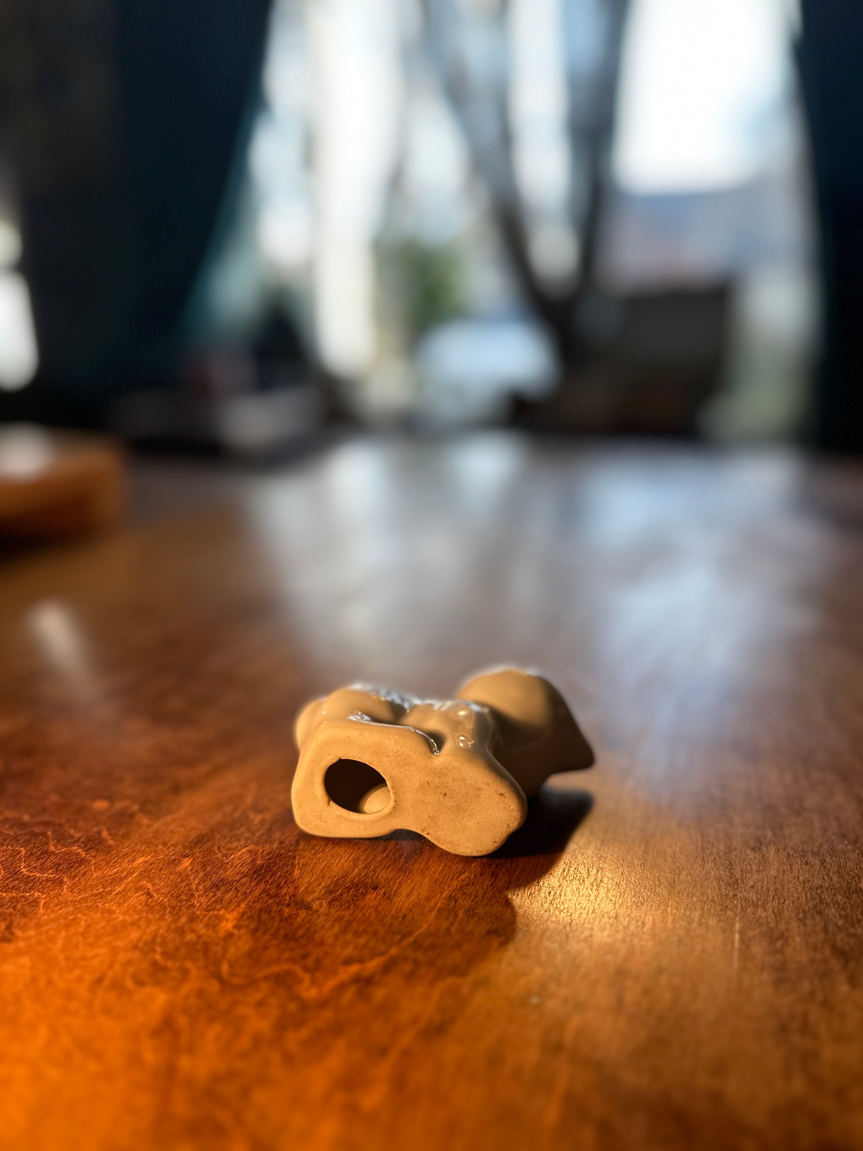 Vintage Mid-Century Porcelain Kitten Figurine, Hand-Painted Ceramic Cat c.1960s