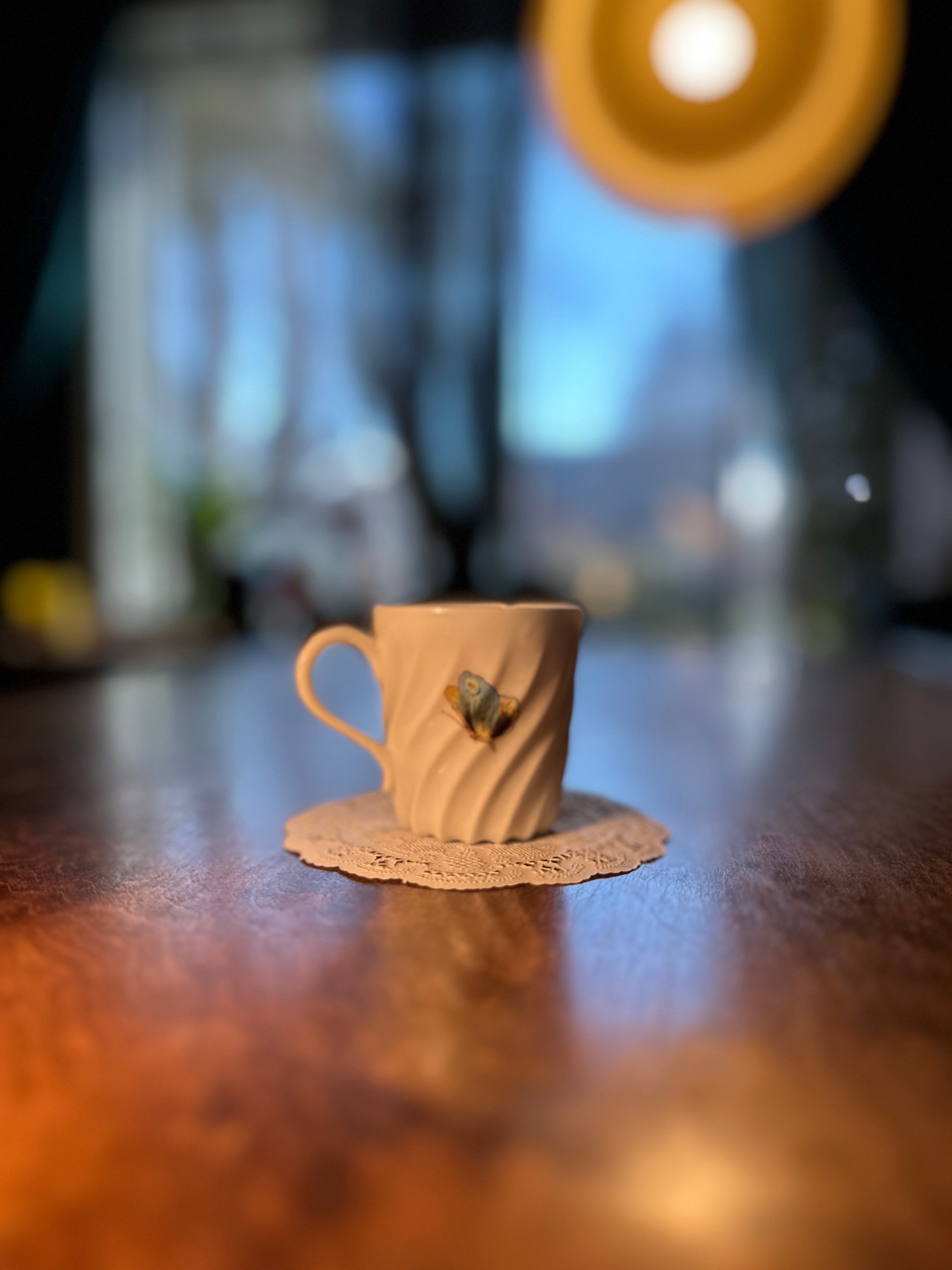 Antique Haviland Limoges Butterfly Demitasse Cup – Hand Painted French Porcelain (c. 1890 - 1910)