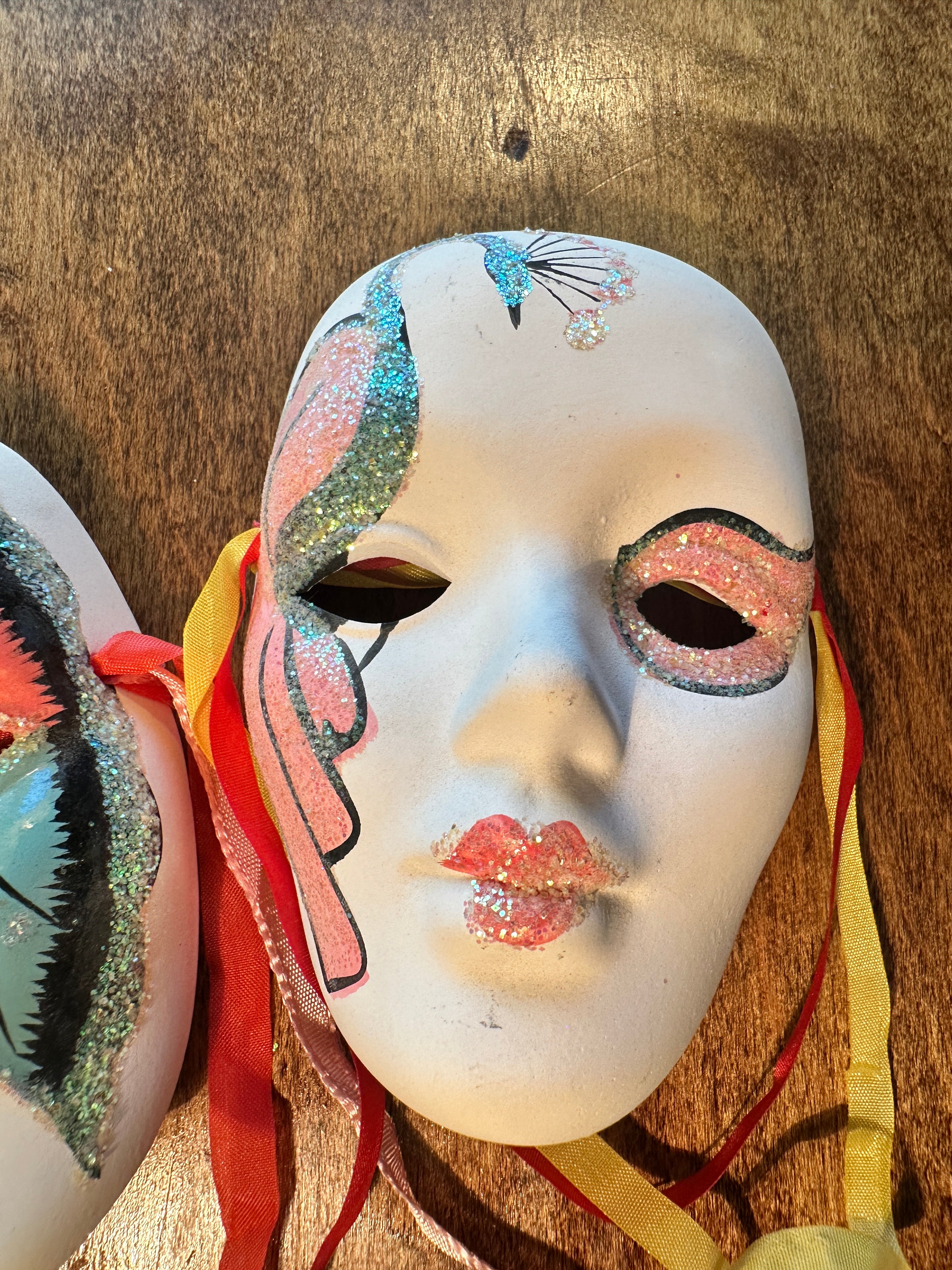 Mini Venetian Carnival Mask Set of Three c. Late 20th Century