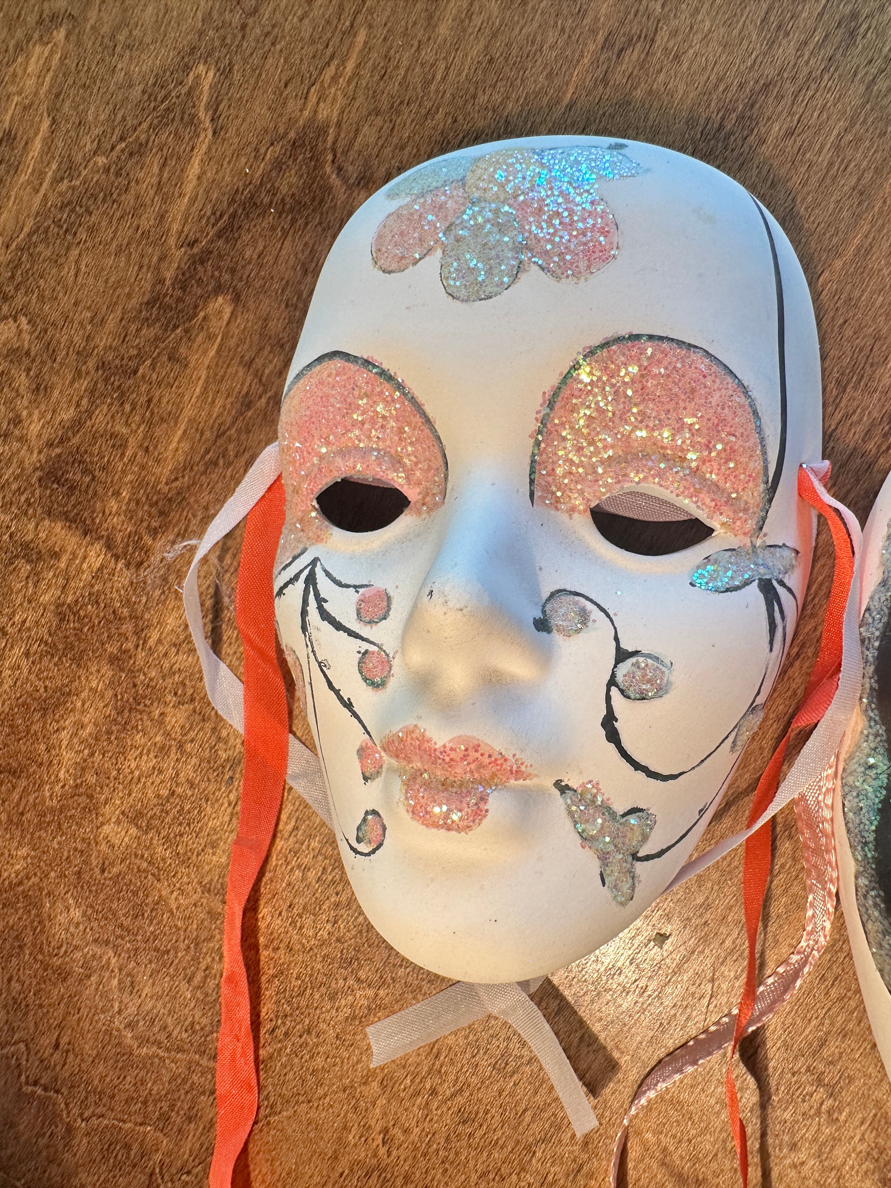 Mini Venetian Carnival Mask Set of Three c. Late 20th Century