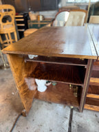 Mid-Century Fold-Out Architect’s Drafting Desk with Brass Hinges and Veneer (c. 1935 – 1955)