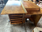 Mid-Century Fold-Out Architect’s Drafting Desk with Brass Hinges and Veneer (c. 1935 – 1955)