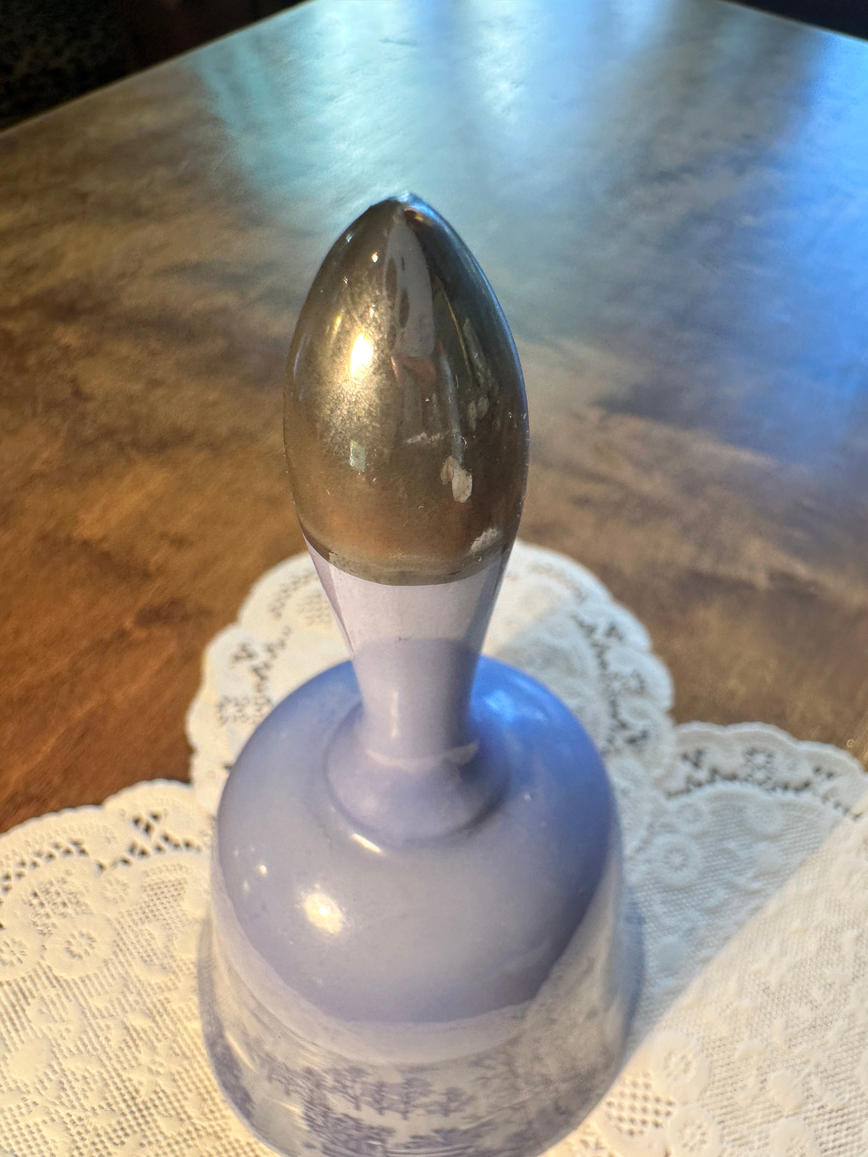 Vintage Delft Style Blue Porcelain Bell (c 1970s)