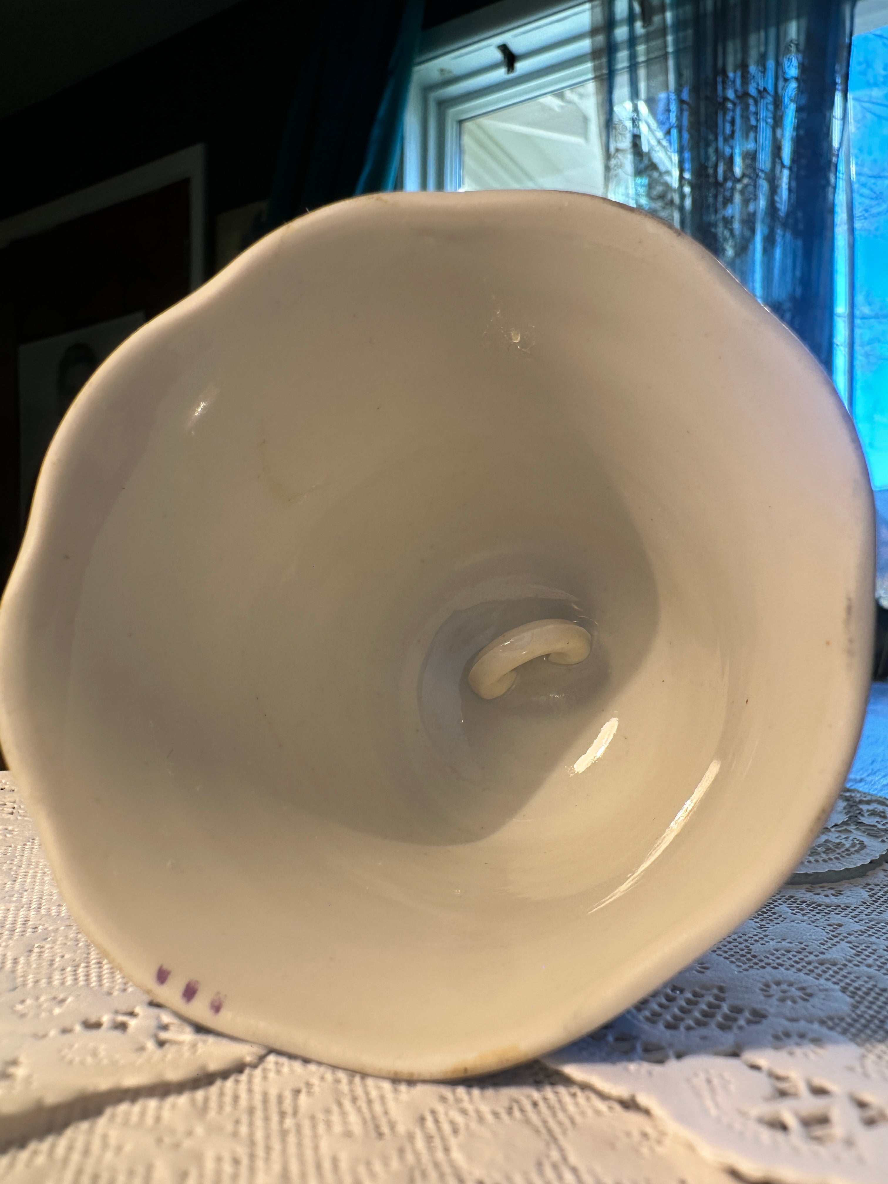 Vintage Delft Style Blue Porcelain Bell (c 1970s)