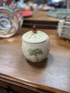 Vintage Relief-Moulded Neoclassical Biscuit Barrel, c. 1930–1955