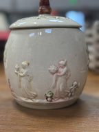 Vintage Relief-Moulded Neoclassical Biscuit Barrel, c. 1930–1955