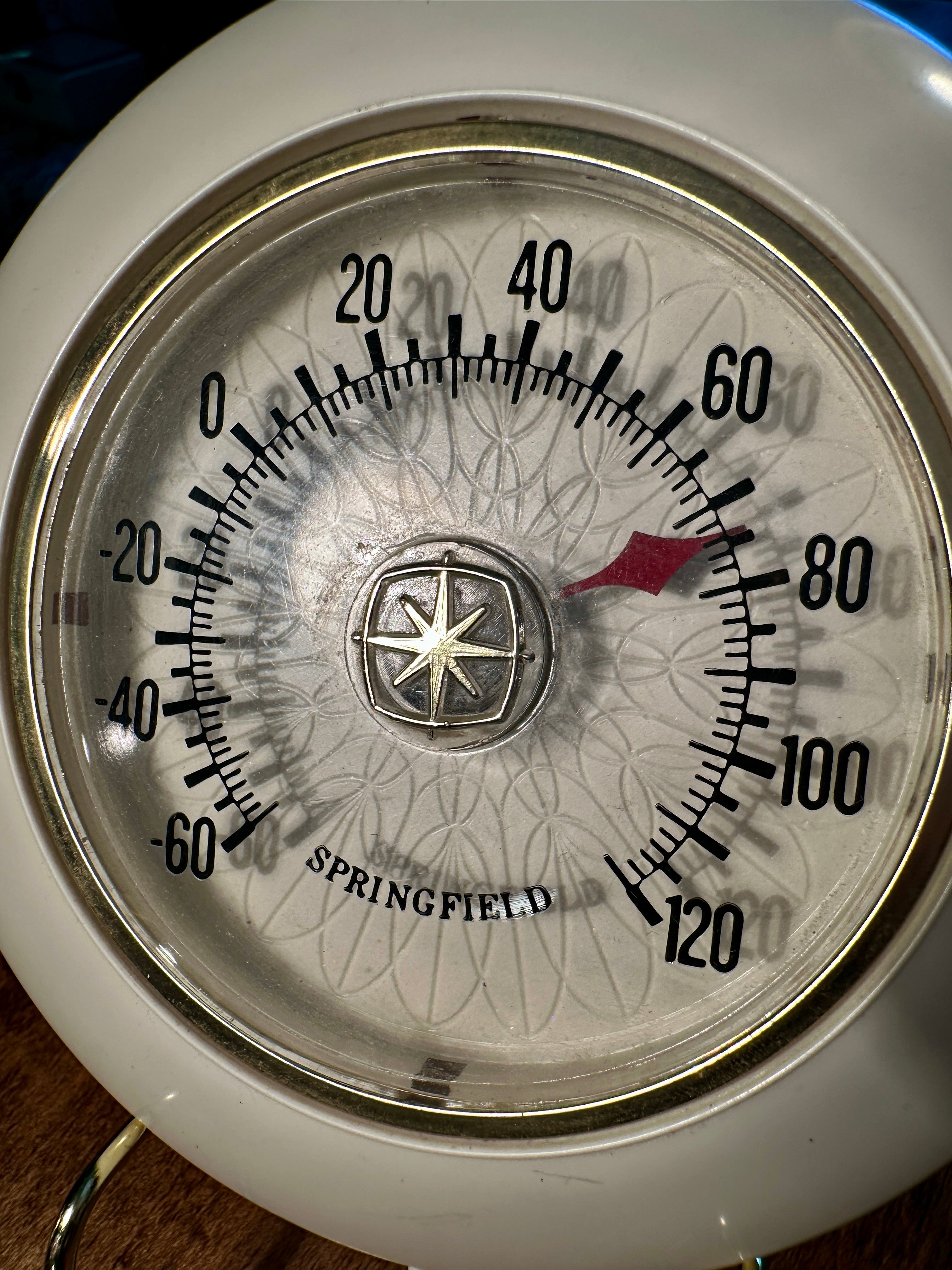 Vintage Springfield Sentinel Thermometer Mid-Century c.1950s