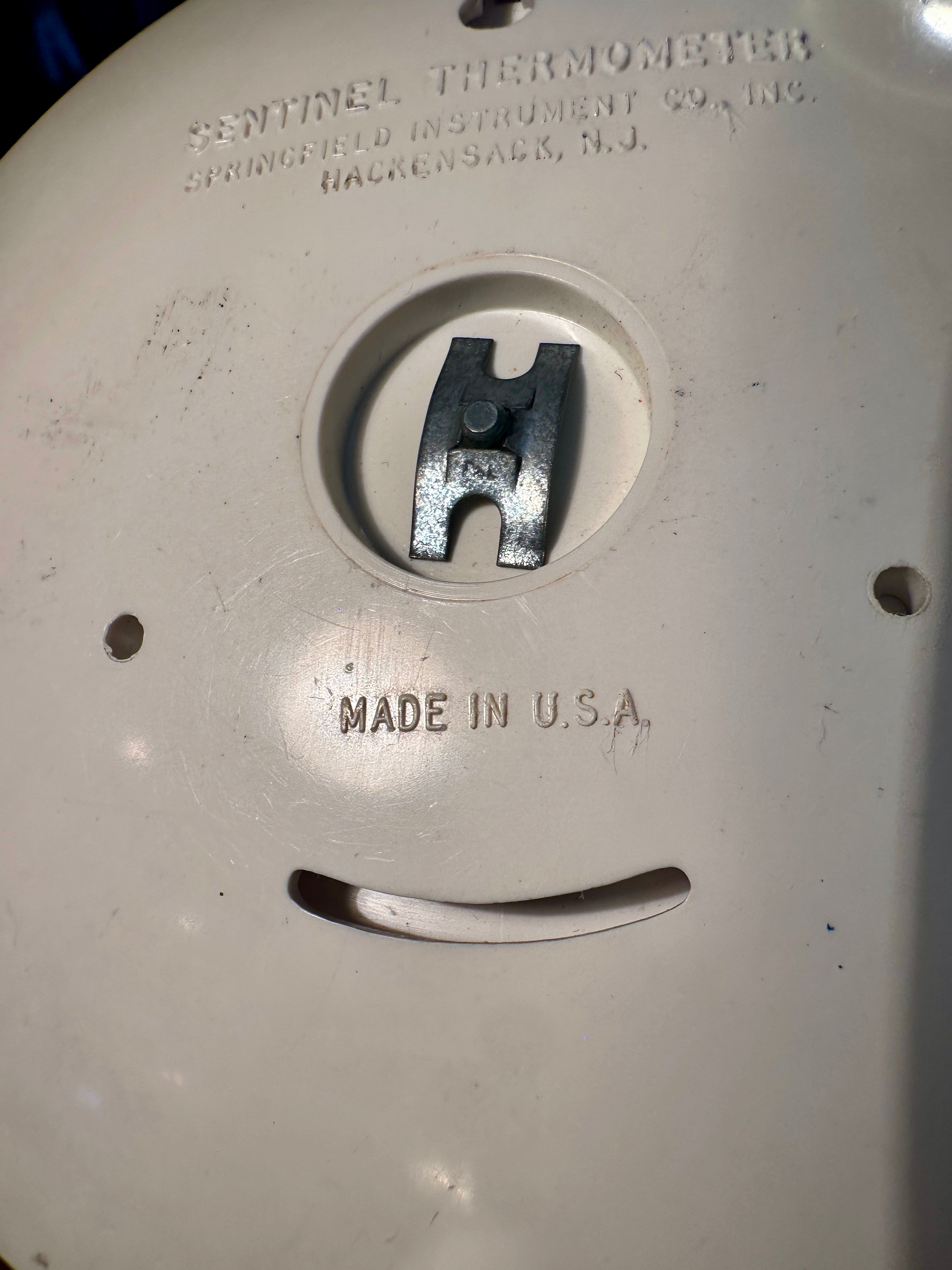 Vintage Springfield Sentinel Thermometer Mid-Century c.1950s