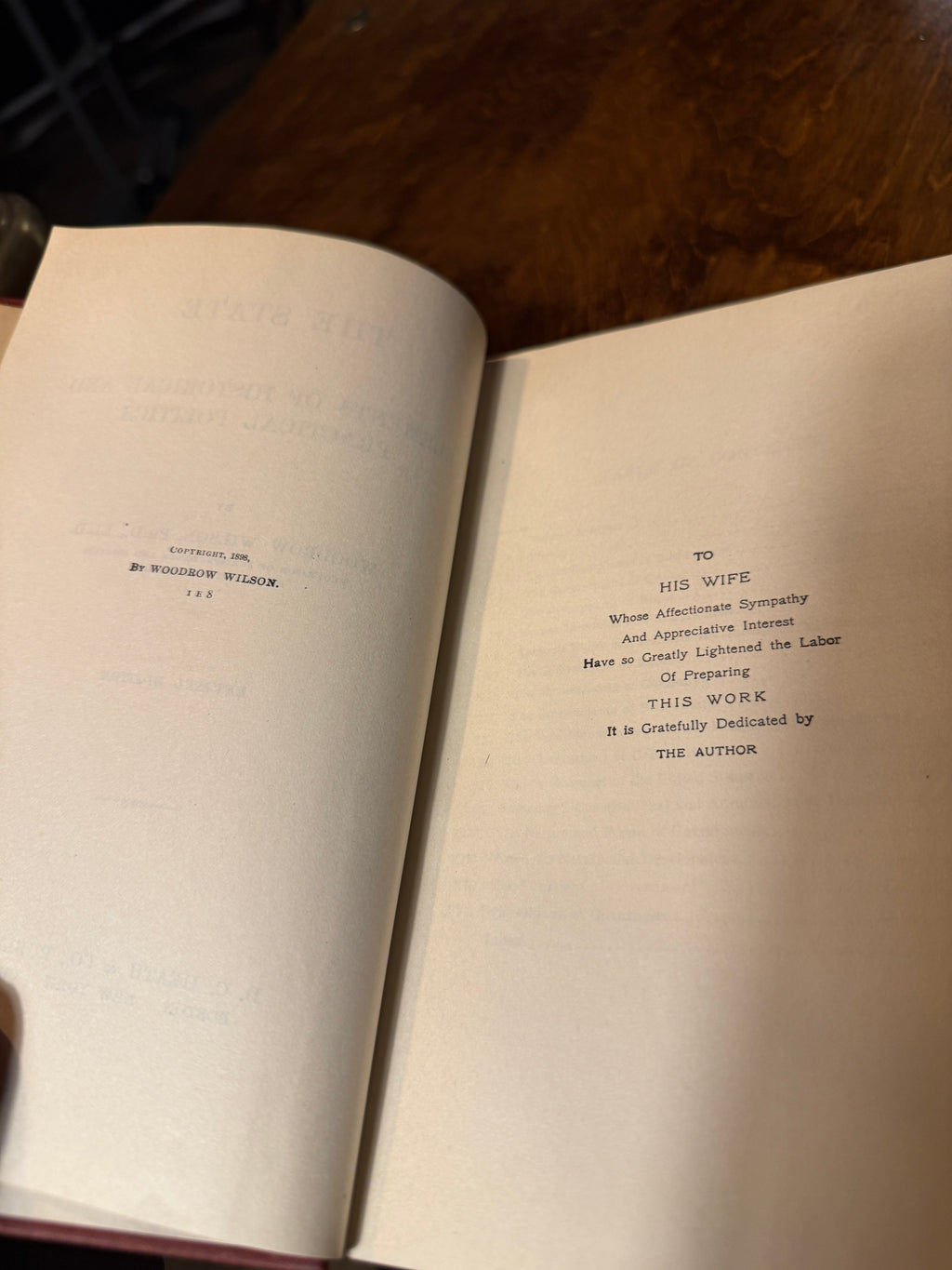 Woodrow Wilson’s The State — Original 1889 Academic Edition, D.C. Heath &amp; Co.