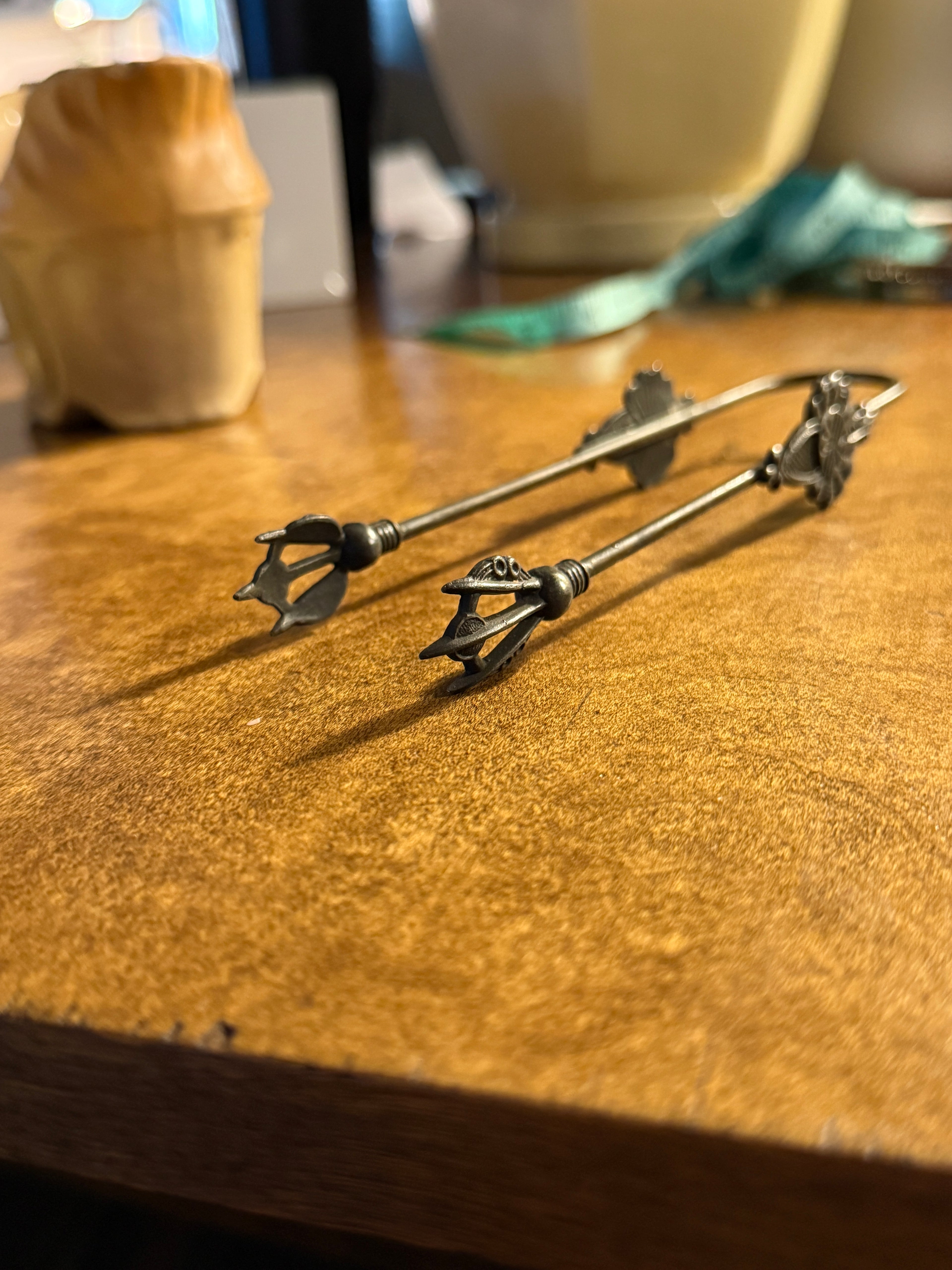 Antique Silverplate Sugar Tongs c.1890–1910 | Floral Tea Service Tongs