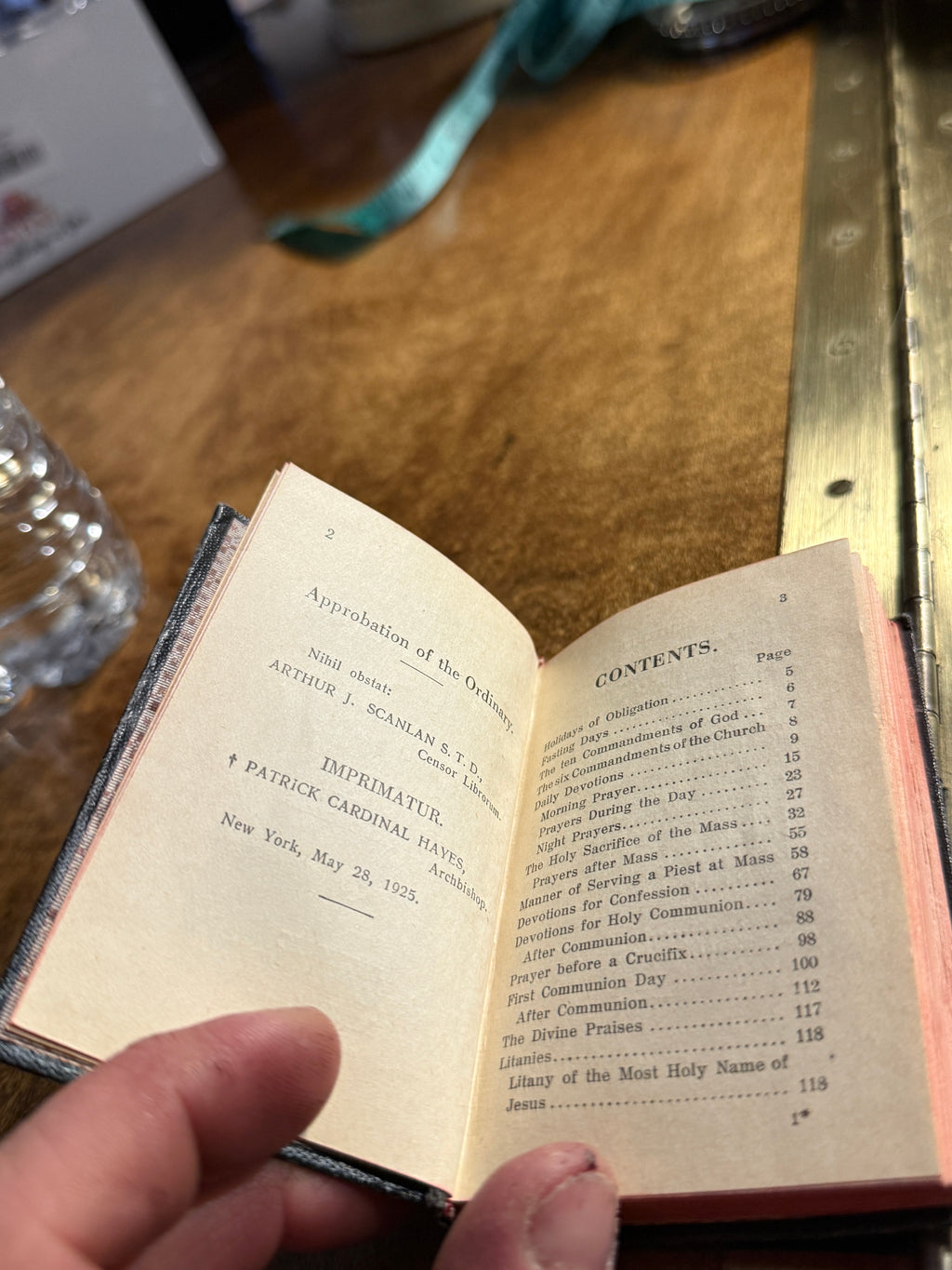 Antique Catholic Prayer Book c.1925 | Sacred Heart Devotional Book