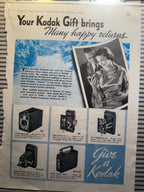 1936 Kodak Advertisement | Hearst’s Cosmopolitan Magazine | Framed Vintage Print