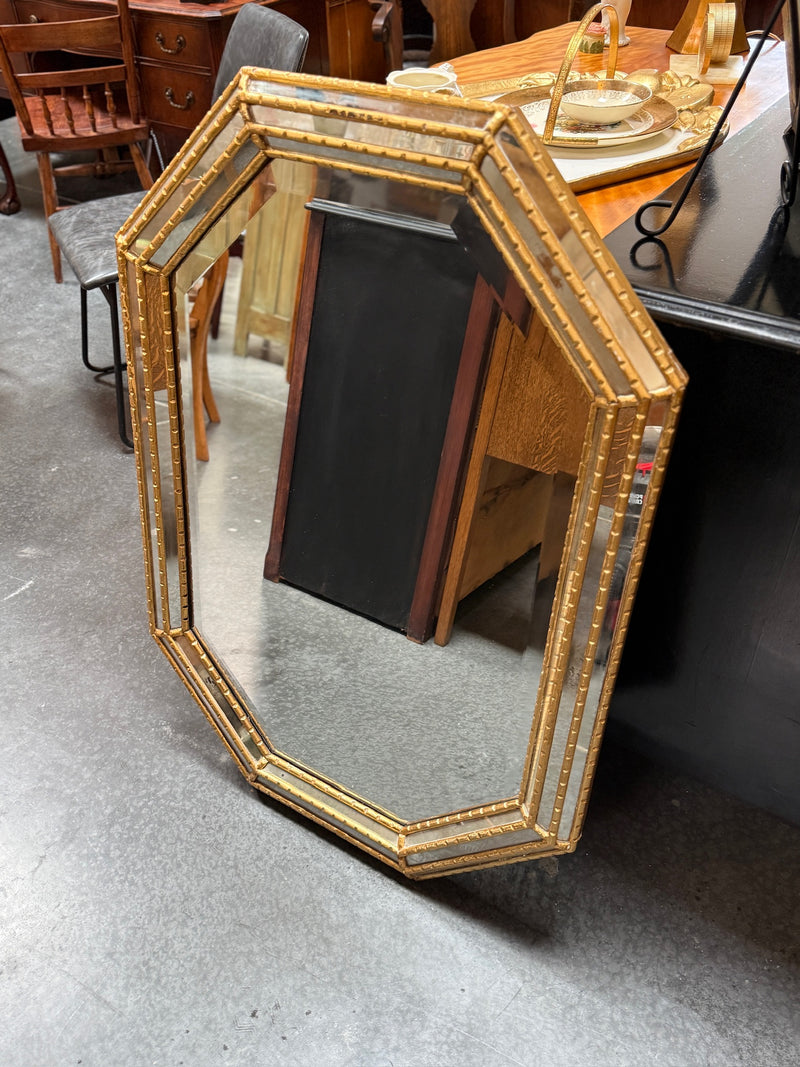 Vintage House of Heydenryk Octagonal Margin Mirror, c. 1936–1960