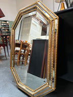 Vintage House of Heydenryk Octagonal Margin Mirror, c. 1936–1960