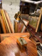 Vintage Articulated Brass Desk Lamp with Weighted Base, c. 1960s–1970s