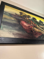 Salvador Cabrera Filipino Social Realism Painting c.1969 – Fishermen Oil on Canvas, 30×60