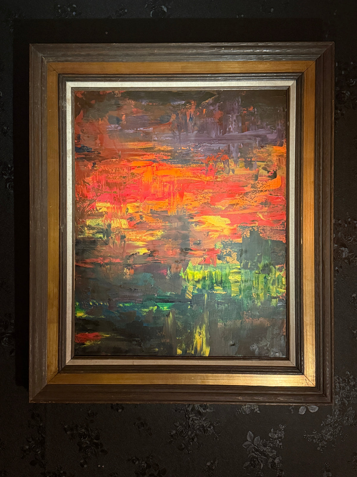 Untitled Abstract Oil Painting (2015) | Contemporary 24×30 Canvas