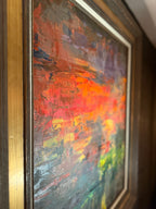 Untitled Abstract Oil Painting (2015) | Contemporary 24×30 Canvas
