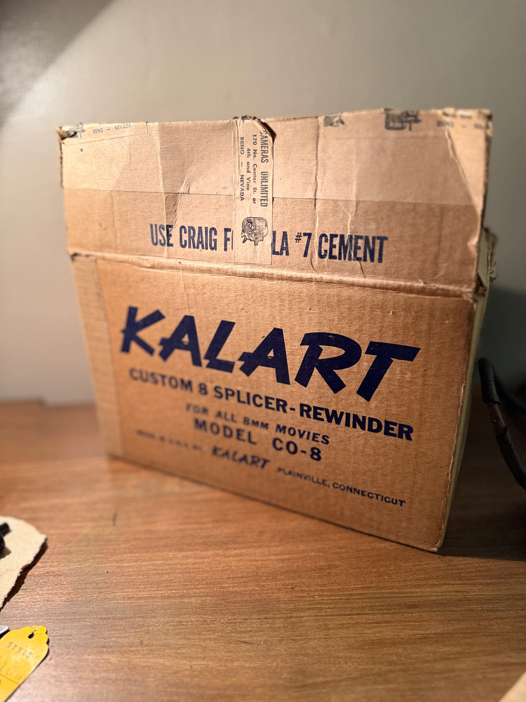 Mid-Century 8mm Home Cinema Set | Keystone R-8 Projector & Kalart CO-8 Splicer